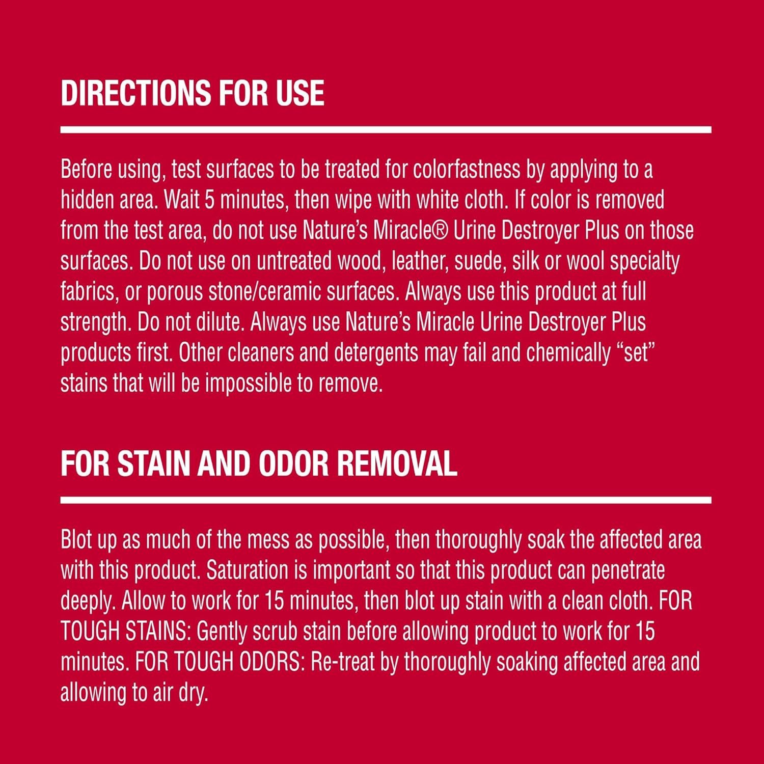 Nature’s Miracle Urine Destroyer