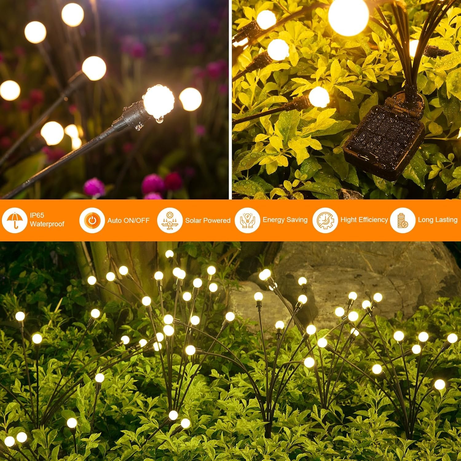 Outdoor Firefly Swaying Solar Lights